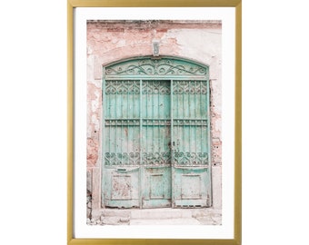 Lisbon Portugal Green Aesthetic Wall Art Photography Print Room Decor