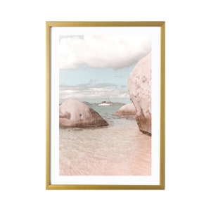 Virgin Gorda Beachy Wall Art The Baths Photography Print British Virgin Islands Beach Wall Art