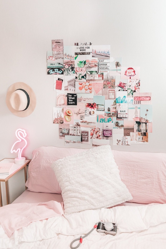 Good Things Wall Collage Kit Home Gifts for Her Pink Aesthetic