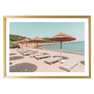 Sardinia Italy Modern Wall Art Travel Print Mediterranean Art Print Poster Porto Cervo