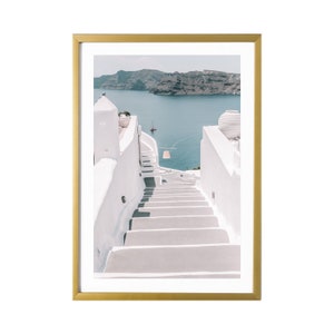Santorini Greece Blue Wall Art Photography Print Room Decor