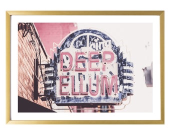 Dallas Texas Photography Print Deep Ellum Wall Art Pink Room Decor