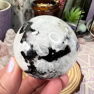 Rainbow Moonstone Crystal Sphere - Polished Moonstone Crystal Ball - Crystal Sphere - Crystal Decor - Crystal Collection - RM2