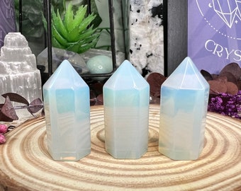 Opalite Mini Crystal Standing Point - Polished Opalite Mini Standing Point - Opalite Crystal Mini Point - OPM