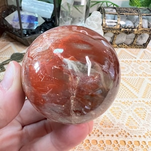 珪化木水晶球 - 研磨珪化木水晶玉 - 水晶球 - 水晶装飾 - 水晶コレクション - PW4