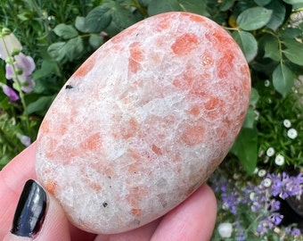 Sunstone Crystal Palm Stone - Sunstone Crystal Palm Stone - Crystal Pebble - Crystal Healing - Crystal Collection - SN14