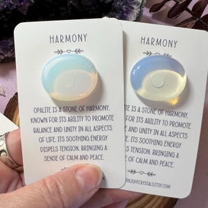 Opaliet zaksteen kristal cadeau voor harmonie - opaliet zorgsteen kristal voor harmonie - kristalgenezing - kristal cadeau - OP