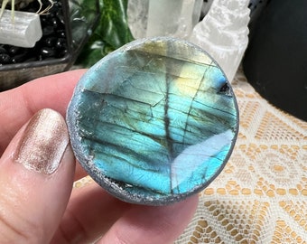 Labradorite Seer Stone - Labradorite Dragon Egg Stone - Crystal Decor - Crystal Collection - LB2