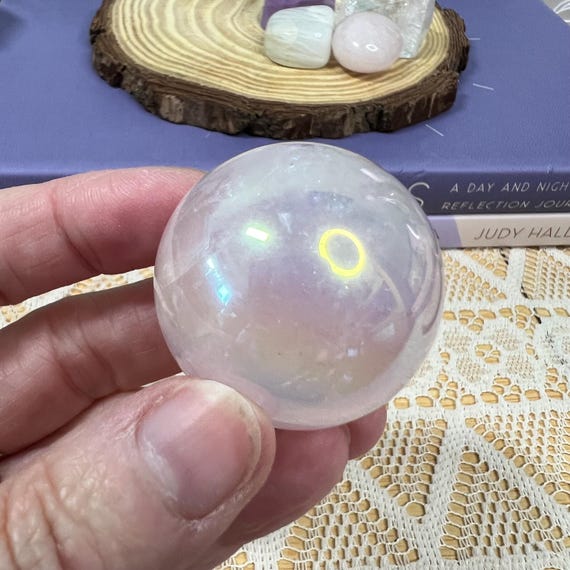 オーラローズクォーツクリスタルスフィア - RA11 - Etsy 日本