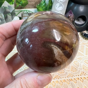 珪化木水晶球 - 研磨珪化木水晶玉 - 水晶球 - 水晶装飾 - 水晶コレクション - PW10