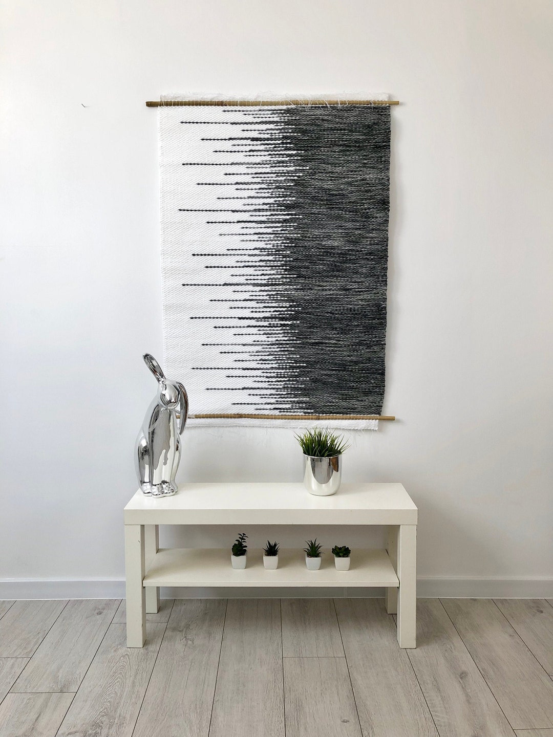 Dahey Makramee Foto-Display Mit Lichterkette – Wandbehang 107x42 Cm, 30 Clips, Boho Deko