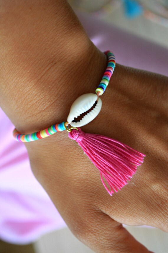 Everyday bracelet Beaded Bracelet Colorful Charm Bracelet Etsy