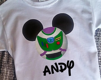 Toy Story Buzz Lightyear T-shirt for men, women, children, infants Disney Inspired personalized custom monogram