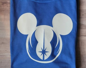 Jedi Mickey silhouette -Star Wars Galaxy's Edge Tshirt -  Disney World Disneyland Inspired