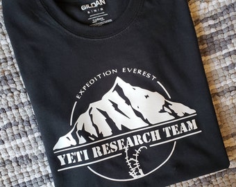 Expedition Everest Yeti Research Team Tshirt - Disney World Animal Kingdom Inspired