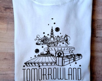 Tomorrowland Space Mountain Carousel of Progress Astro Orbiter People Mover Disney inspired T-shirt