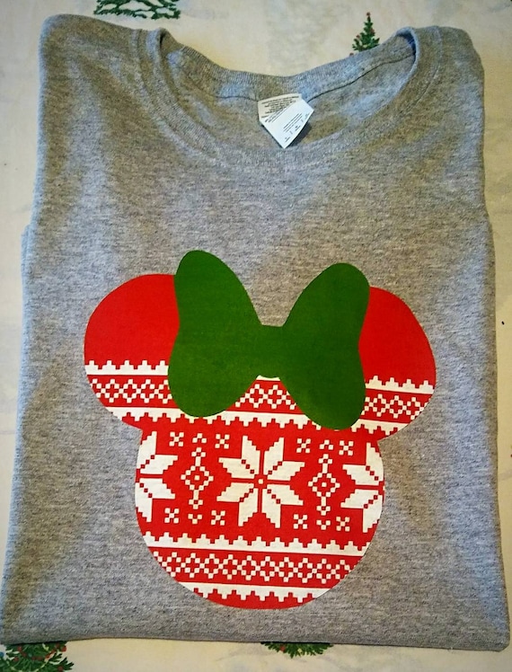 Minnie Mouse Inspired Christmas Sweater 