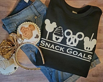 Snack Goals Tshirt - Disney World Disneyland Inspired