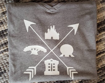 Four Parks One World Disney inspired tee