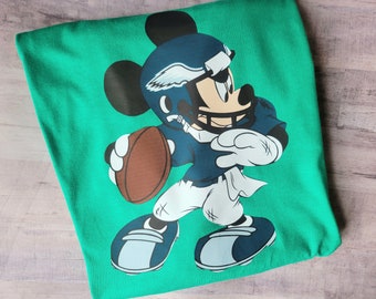 ALL TEAMS AVAILABLE - nfl football inspired Mickey Mouse Tshirt or sweatshirt, men, women, kids, toddlers