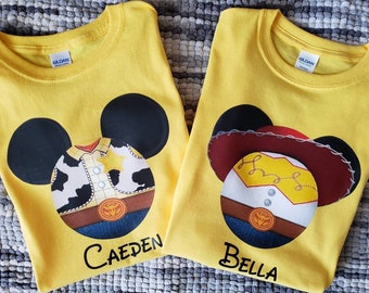 Toy Story Woody T-shirt for men, women, children, infants Disney Inspired