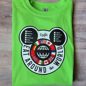 Eat around the World EPCOT world showcase Disney inspired T-shirt