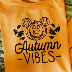 Autumn Vibes pumpkin Mickey -  Mickey&#39;s not so scary Halloween party- Disney inspired T-shirt