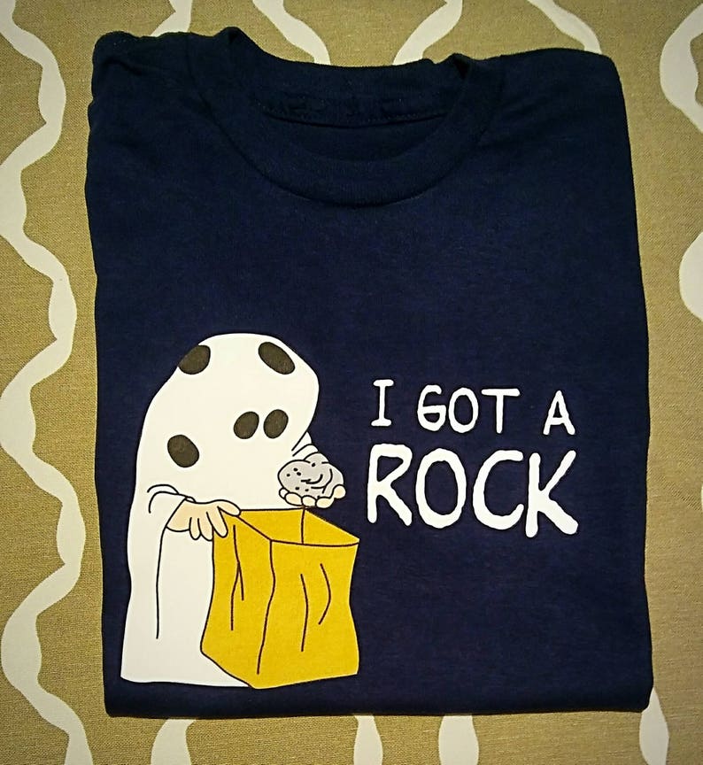 I Got a Rock Charlie Brown Peanuts Inspired Halloween Tshirt Etsy