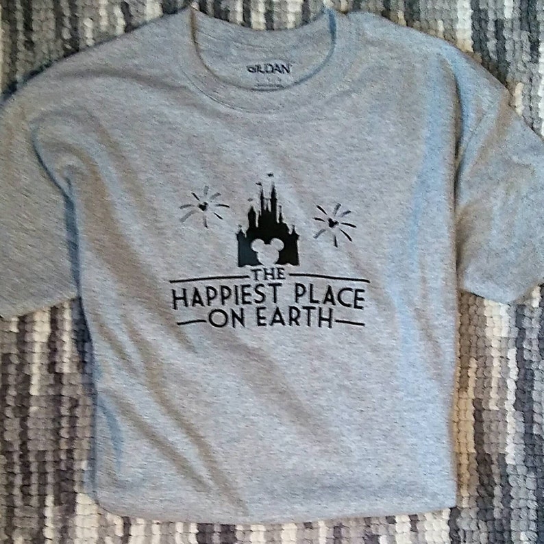 Happiest Place on Earth Tshirt Men Women Boys Girls Unisex | Etsy