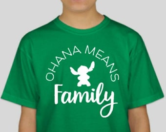 Ohana means family T-shirt - Lilo & Stitch Disney World Disneyland Inspired