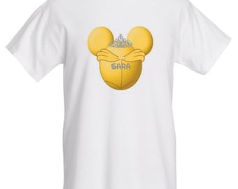 Disney Inspired Personalized Custom Belle Beauty and the Beast Princess Mickey Head T-shirt for men, women, children, infants