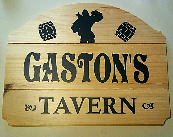 Gaston's Tavern wood plaque | Etsy