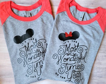 It's the most wonderful time of the year T-shirt - Mickey or Minnie