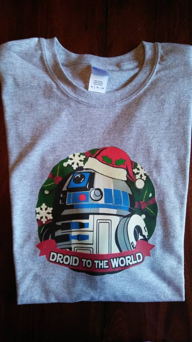 r2d2 christmas t shirt