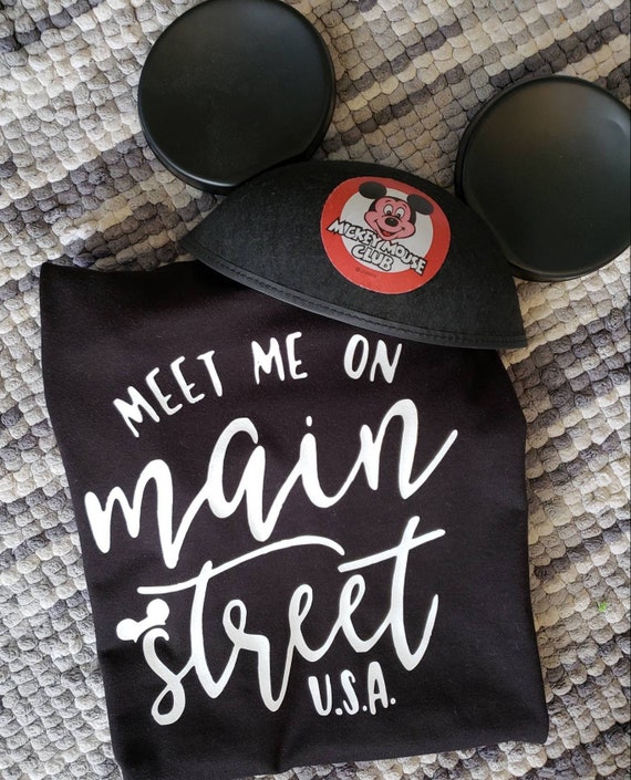 Meet Me on Main Street U.S.A. Tshirt Disney World Inspired Etsy