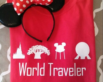 World Traveler T-shirt - Disney World inspired