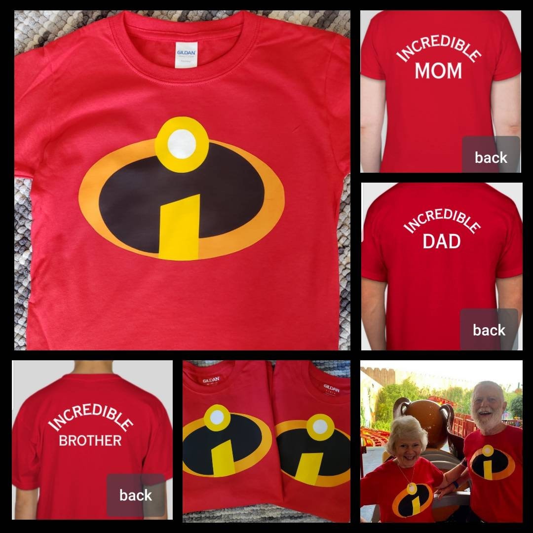 Disney incredibles family shirts outlet