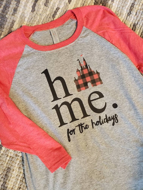 Home for the holidays Disney Inspired Christmas Family tees