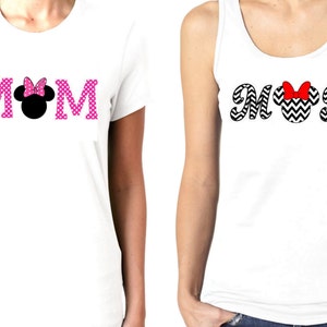 Disney MOM tshirt or tank - many colors available - perfect Mother&#39;s Day gift!