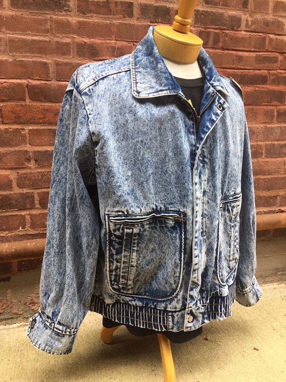 Acid Wash Denim Jacket