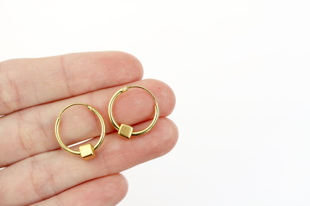 Small Gold Hoops Tiny Gold Hoops Hoop Earrings Gold Hoops Etsy