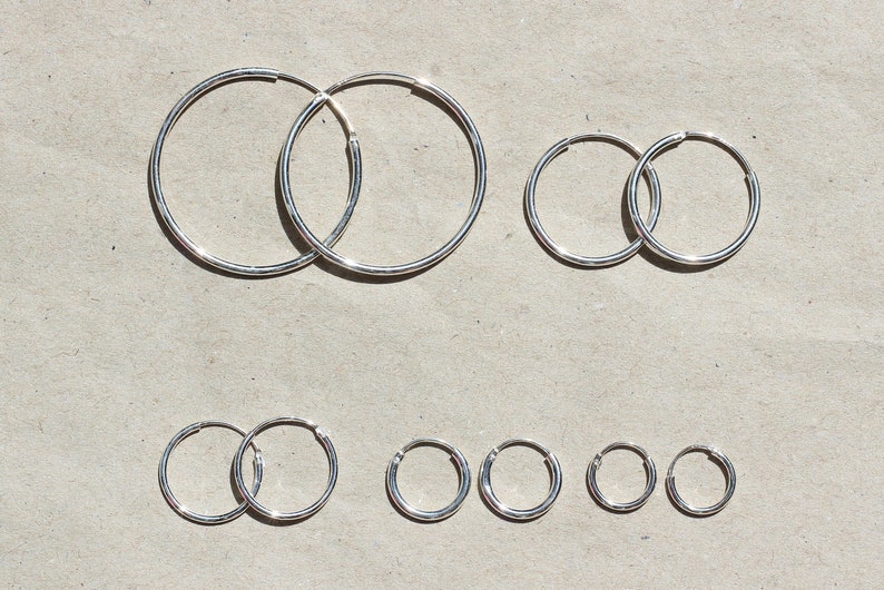 Philip Jones Sterling Silver 20mm Hoop Earrings – 925 Silver, Lever Back Closure, Hypoallergenic