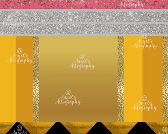 Pencil templates for teacher's 20 oz tumbler