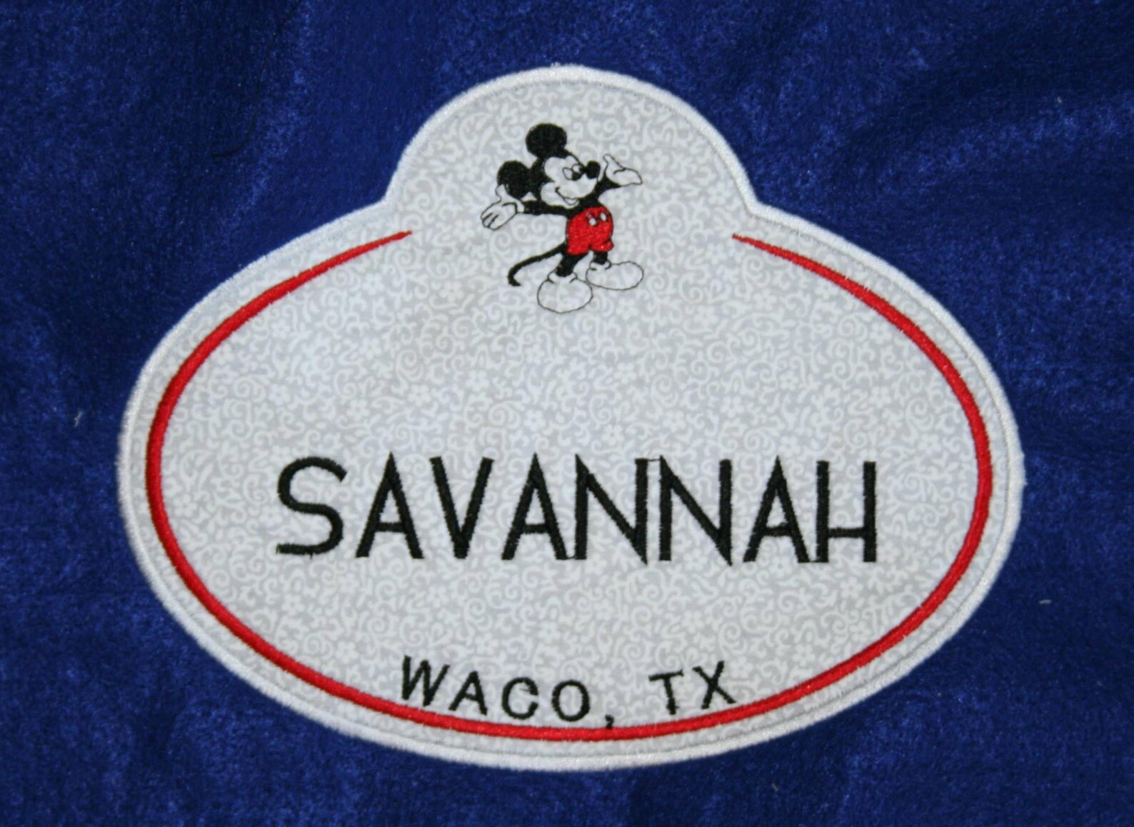 Disney Nametag Embroidery Machine Applique Instant Etsy