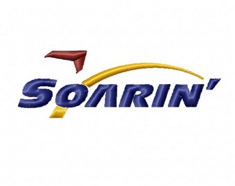 Soarin' Logo - Full Embroidery Logo - Instant Download - Monkey Doodle Digitizing