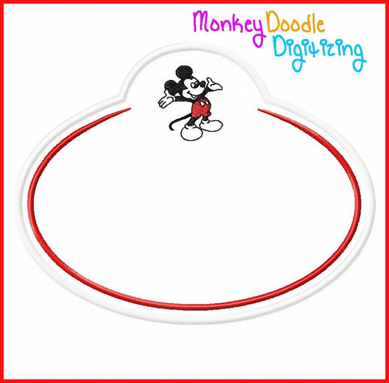 Disney Nametag Embroidery Machine Applique Instant Etsy