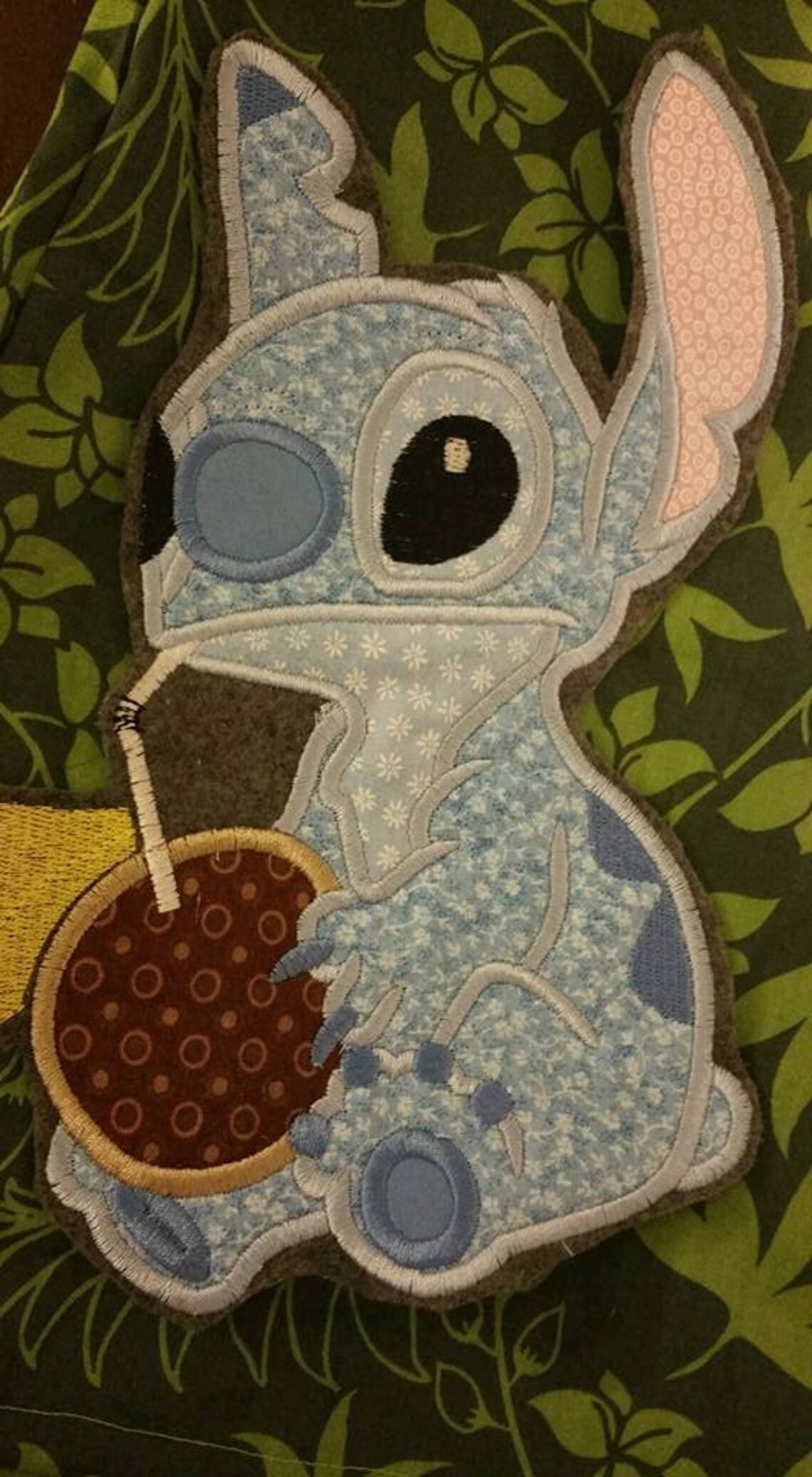 Stitch With a Coconut Lilo's Alien Embroidery Machine - Etsy