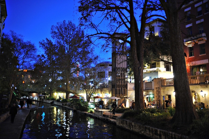 San Antonio, Riverwalk at Night, Photo Prints, Texas Photography, Local ...