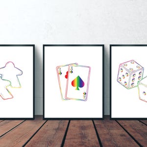 Board Game Art - Printable digital file for Posters, Photo Frames. Wall Art, Digital Print, Game Room Art, Gamer Decor, Game Enthusiast Pic