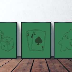 Board Game Art - Printable digital file for Posters, Photo Frames. Wall Art, Digital Print, Game Room Art, Gamer Decor, Game Enthusiast Pic